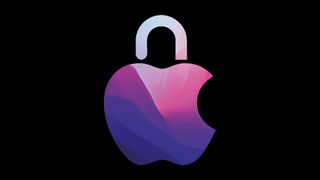 The Apple logo looks like a padlock