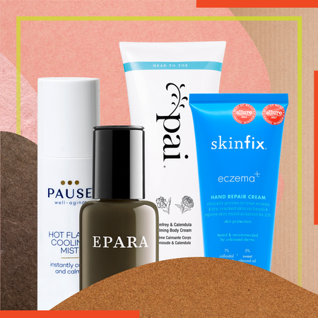 Product, Beauty, Beige, Brown, Skin care, Cream, Liquid, Material property, Fluid, Cosmetics, 