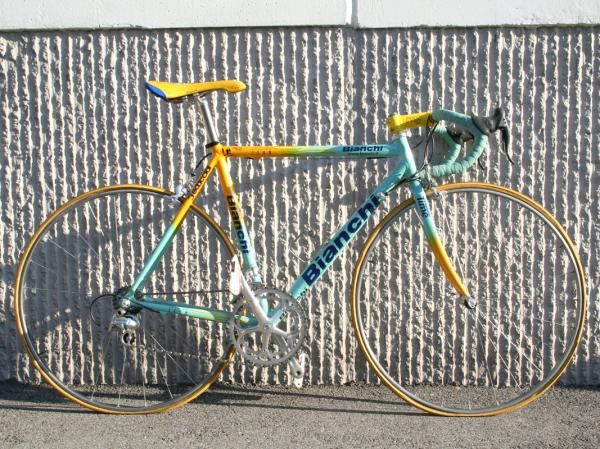 Marco Pantani (Mercatone Uno) rode his custom Bianchi to victory in both the Tour de France and Giro d'Italia in 1998.
