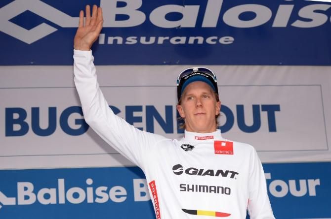 Giant Shimano rider Jonas Ahlstrand in the points jersey