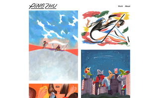 This Brooklyn illustrator’s portfolio site has a couple of attractive quirks