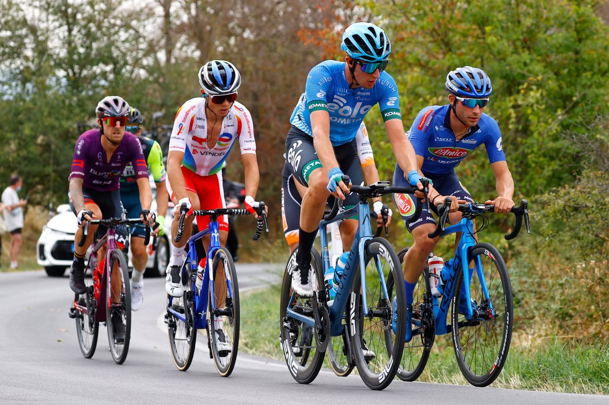 Giro della Toscana 2021 6th Edition Pontedera Pontedera 1915 km 15092021 Eolo Kometa Cycling Team photo Luca BettiniBettiniPhoto2021
