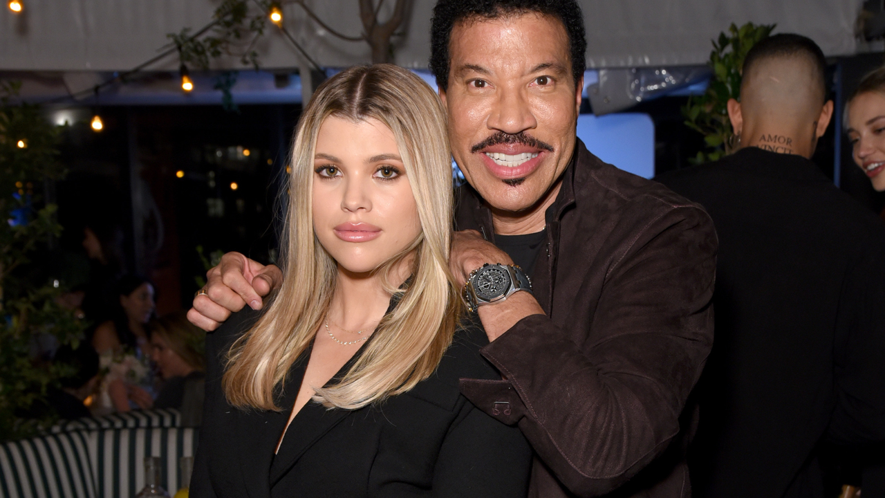 Sofia Richie and Lionel Richie attend Rolla&#039;s x Sofia Richie Launch Event at Harriet&#039;s Rooftop on February 20, 2020 in West Hollywood, California.