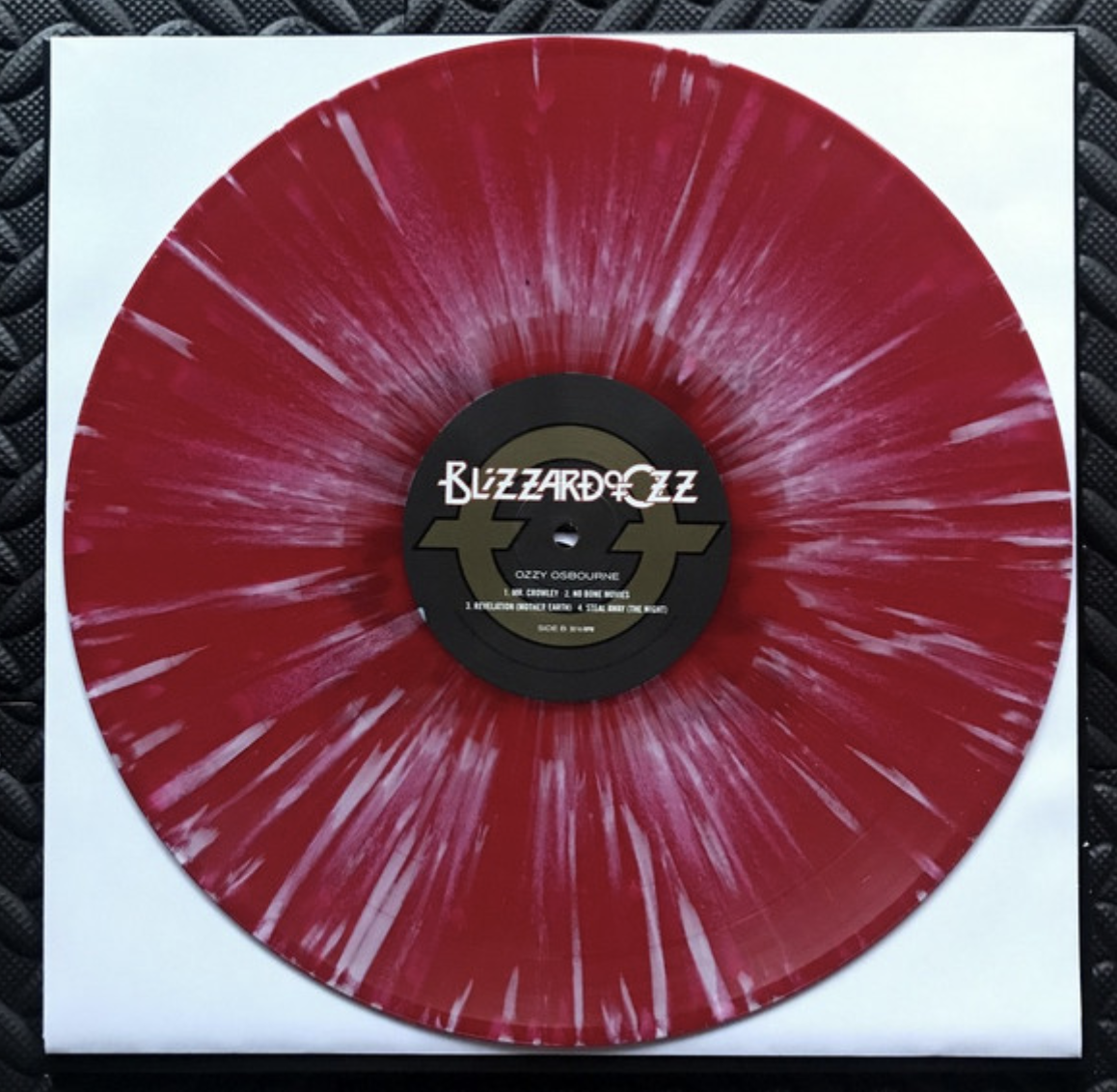 Blizzard of Oz vinyl record in red