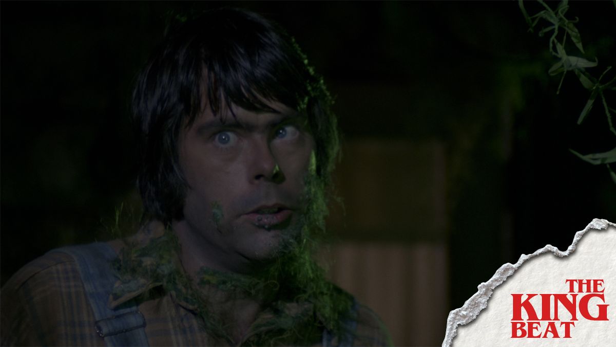 Stephen King looks concerned in Creepshow The King Beat