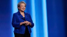 AMD CEO Lisa Su pictured on stage during the opening keynote at the 2026 Consumer Electronics Show (CES) in Las Vegas, Nevada.