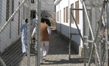 A prison in Kandahar, Afghanistan: A new report reveals that Taliban suspects have been subjected to torture in Afghanistan prisons, and some say the U.S. is at least partly to blame.