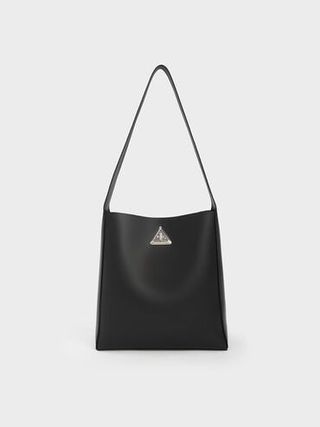 Trice Metallic Accent Large Hobo Bag