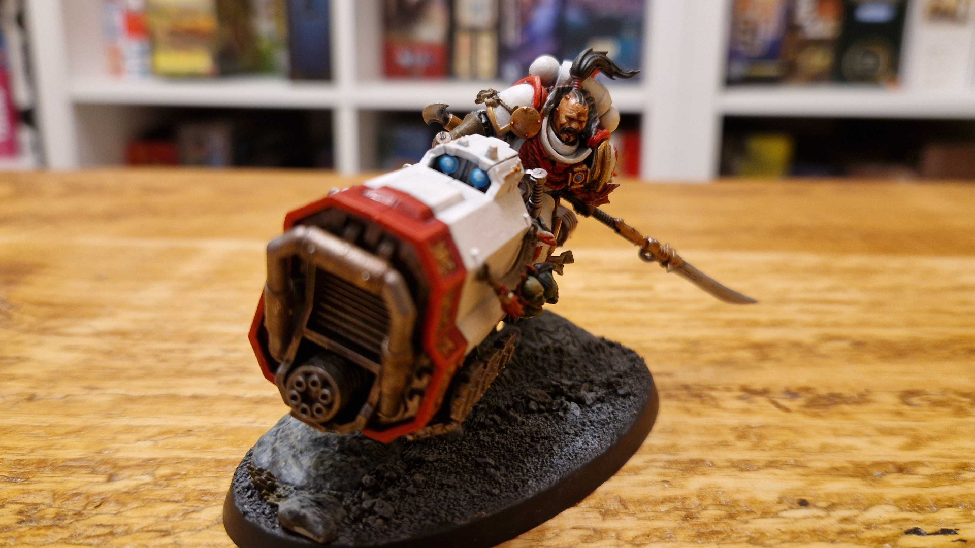 White Scars model on a wooden surface