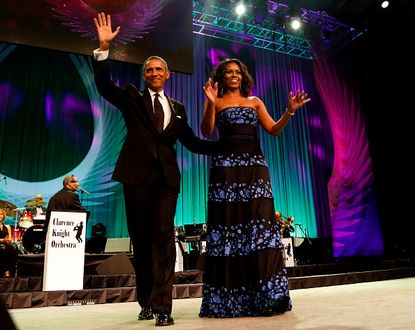President and Michelle Obama.