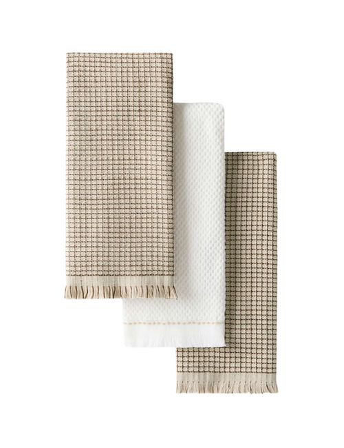 Kitchenaid Gourmet Series Milkshake Gridlines 3-Pack Kitchen Towel Set