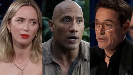 Emily Blunt appears on Jimmy Kimmel Live!, The Rock in the Jumanji Series, Robert Downey Jr. accepts his Academy Award. 
