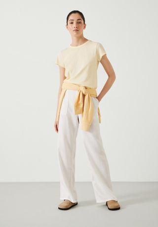 Raye Linen Straight Leg Trousers