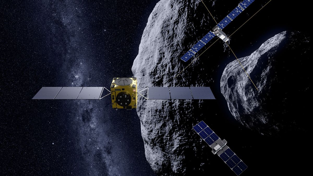 Europe&#039;s Hera spacecraft accompanied by two cubesats will investigate the battered asteroid Dimorphos in detail in 2027.