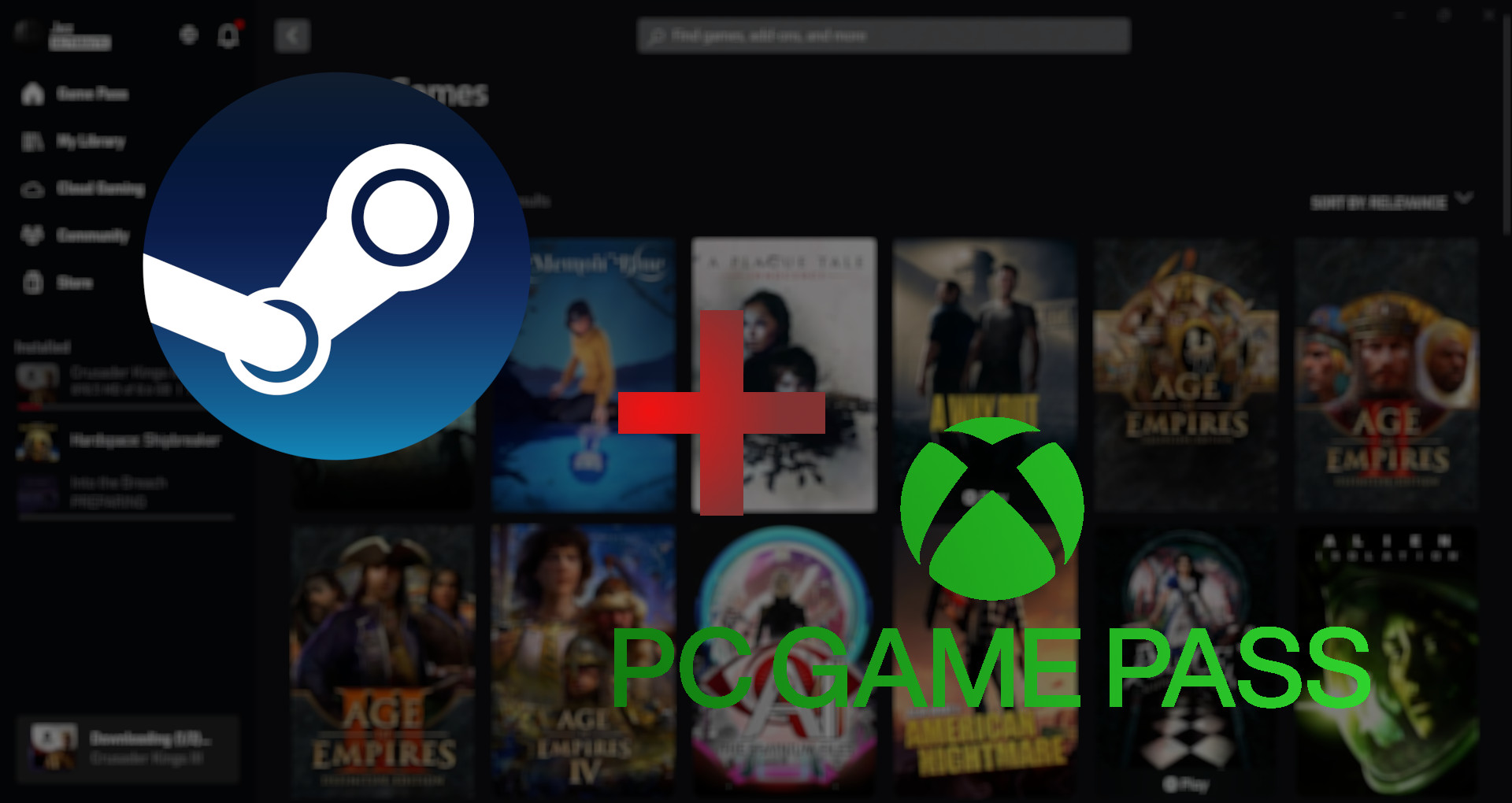 Steam and PC Game Pass
