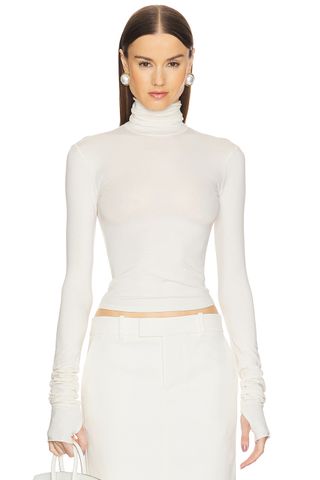 Long Sleeve Turtleneck in 2nd Skin Jersey