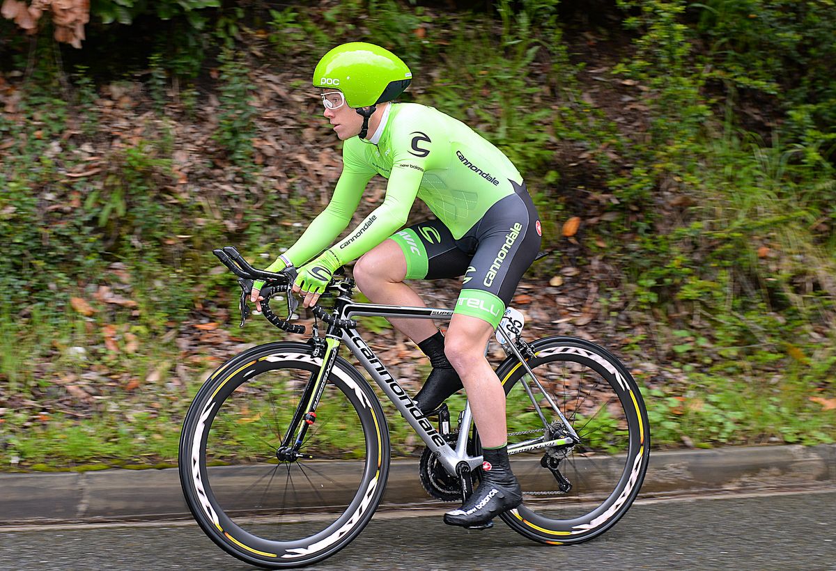 Lawson Craddock riding into the top ten on GC