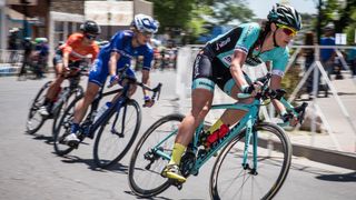 Amber Pierce (Colavita) leads a group off the front during stage 4 at Tour of the Gila