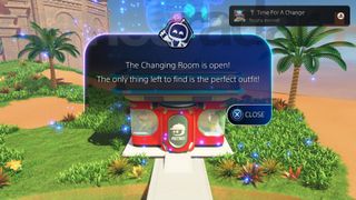 Unlocking The Changing Room for Astro Bot outfits