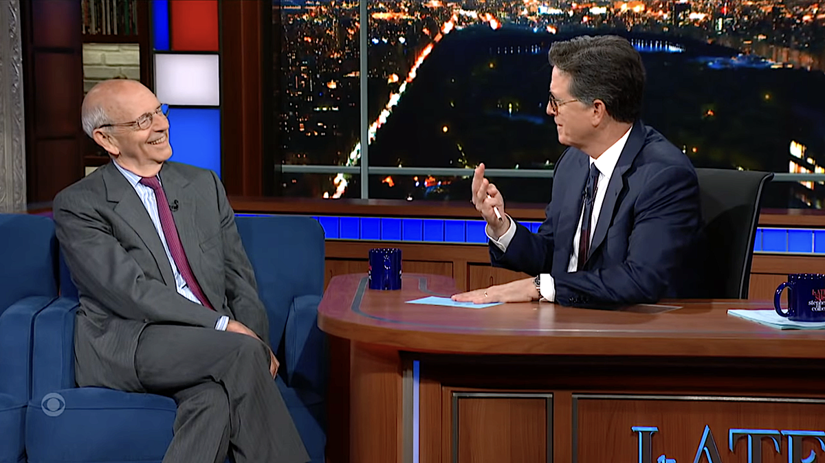 Justice Breyer tells Colbert the Supreme Court's refusal to halt the
