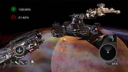 Screenshot from Wing Commander Arena slated for download on Xbox Live Arcade sometime in 2007.