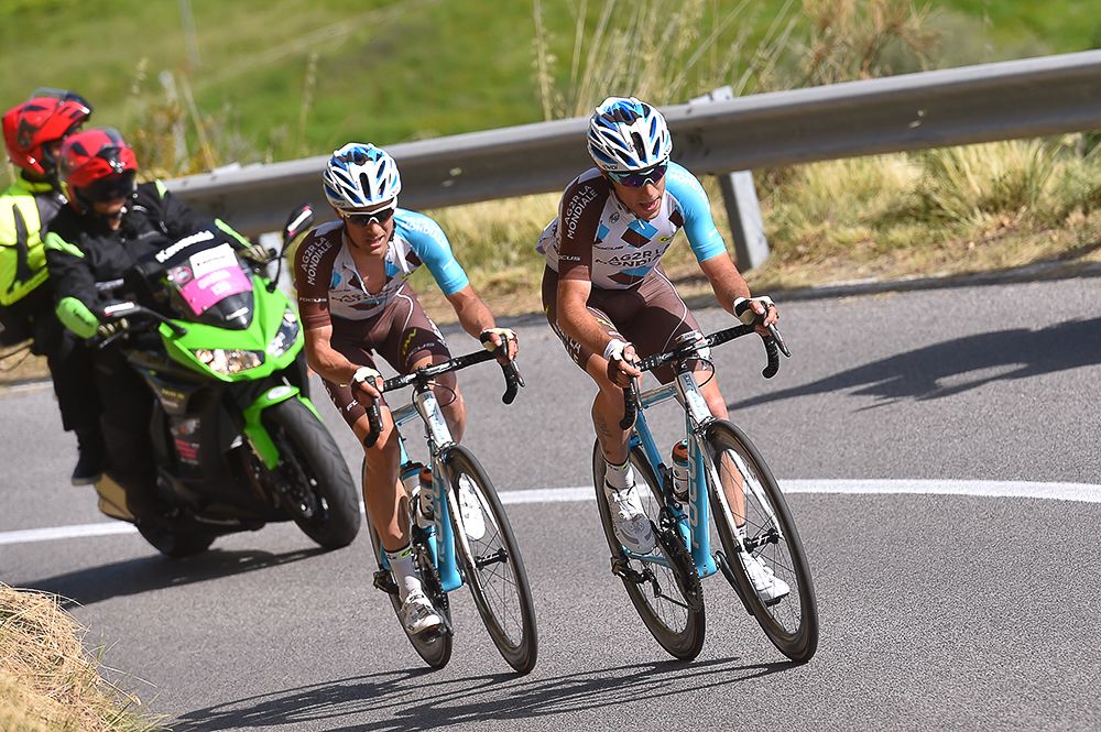 AG2R's Guillaume Bonnafond and Axel Domont
