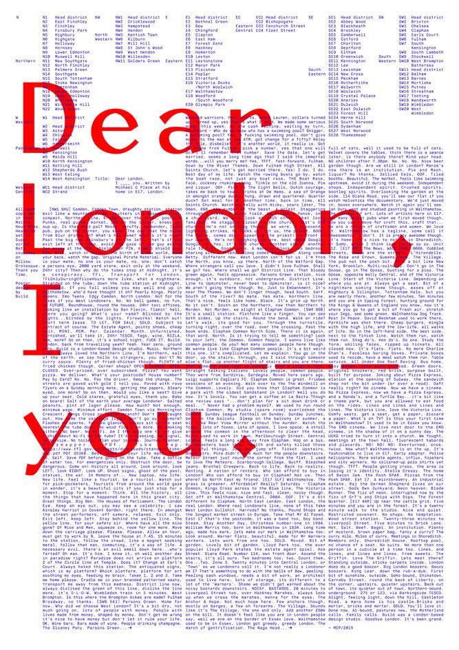 The Bermondsey-based brand consultancy firm dn&amp;co have challenged 24 practices to re-imagine London in the form of a poster print as the basis of their ’Co-Ordinates’ challenge. 