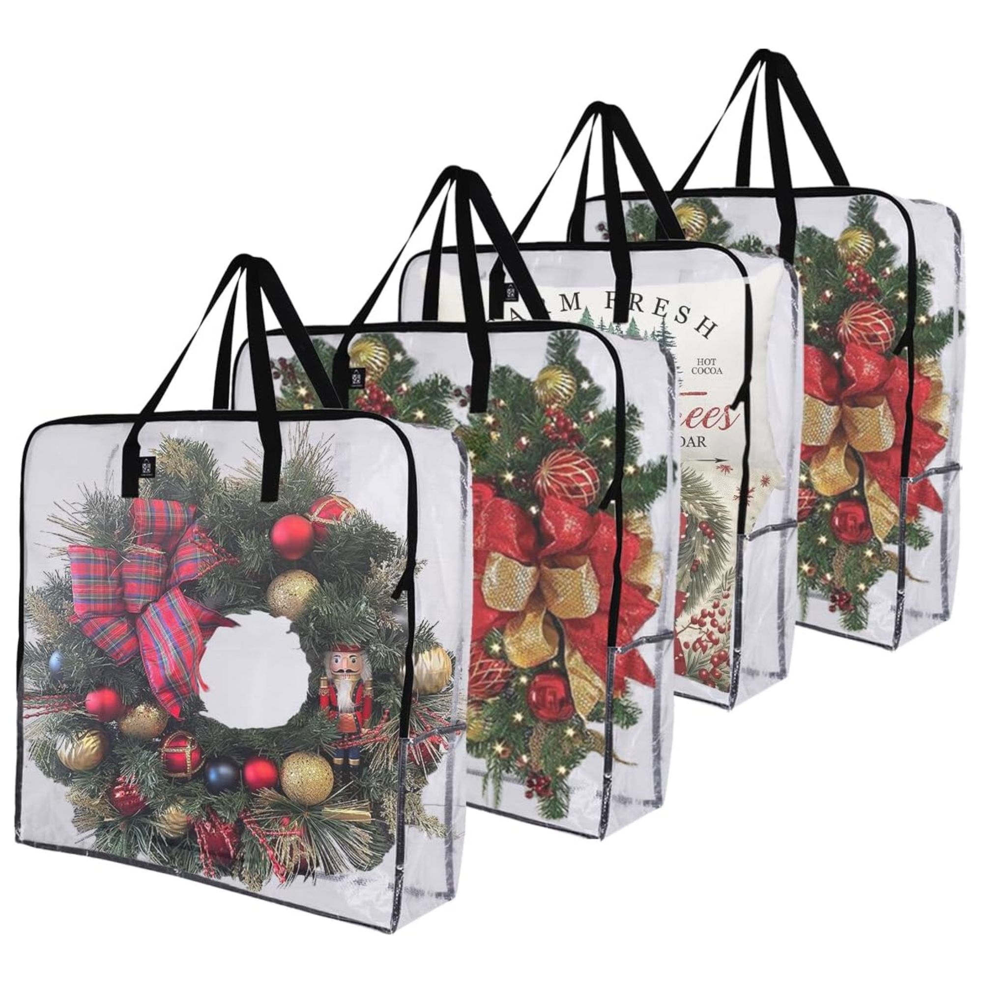 Wreath storage bags