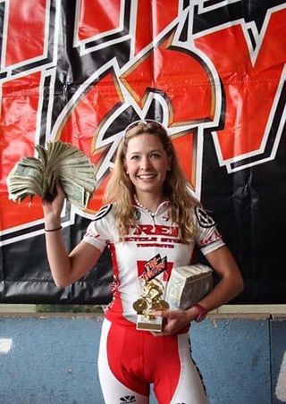 Emily Batty won first place at Ray's Indoor MTB Park invitational in 2009.