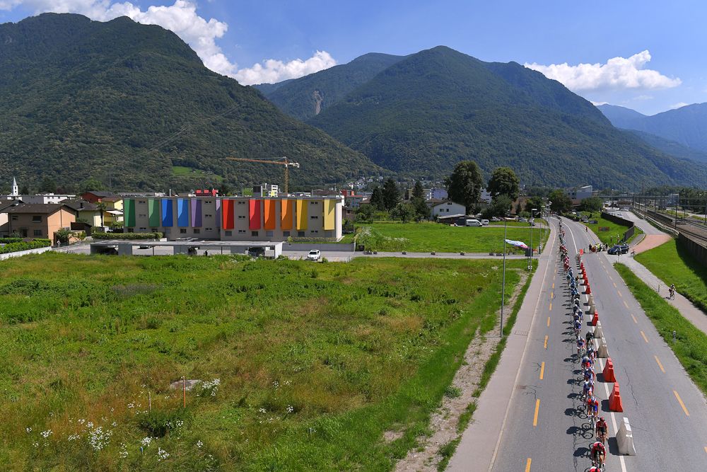 Scenery along the route of stage 8 at Tour de Suisse