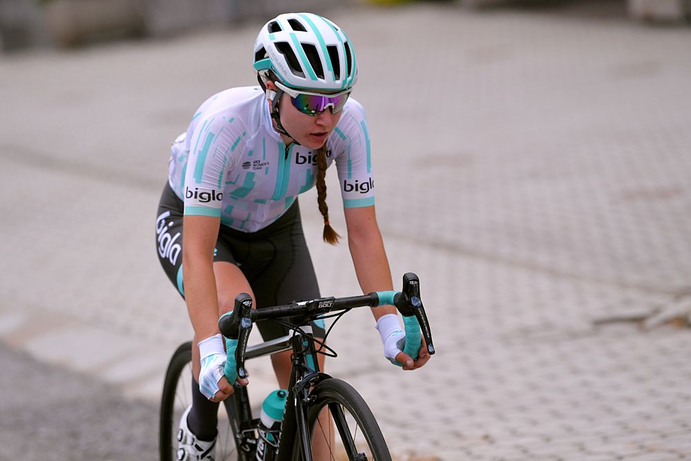 Nikola Noskova (Bigla) breakaway stage 5 Giro Rosa