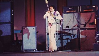 Jimi Hendrix onstage in 1968