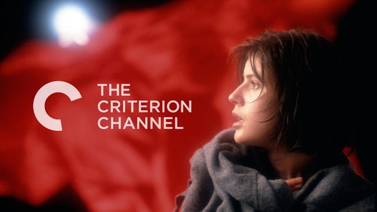 Criterion channel logo with person looking on in awe