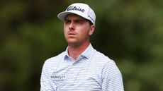 Ryan Gerard watches a drive 