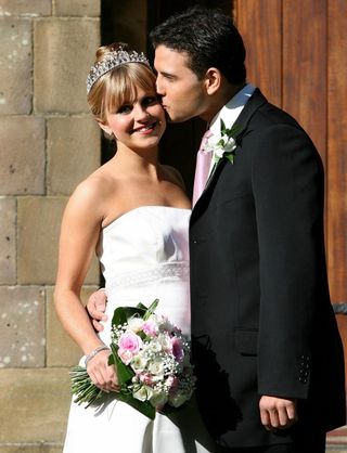 Jason Grimshaw on his wedding day