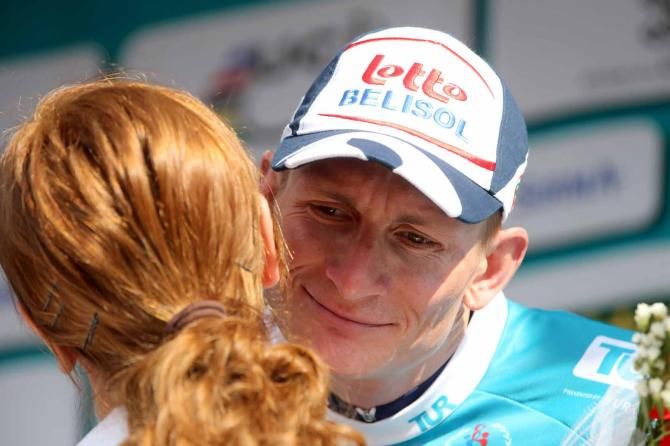 Andre Greipel (Lotto Belisol) missed out on the stage win but took the overall lead.