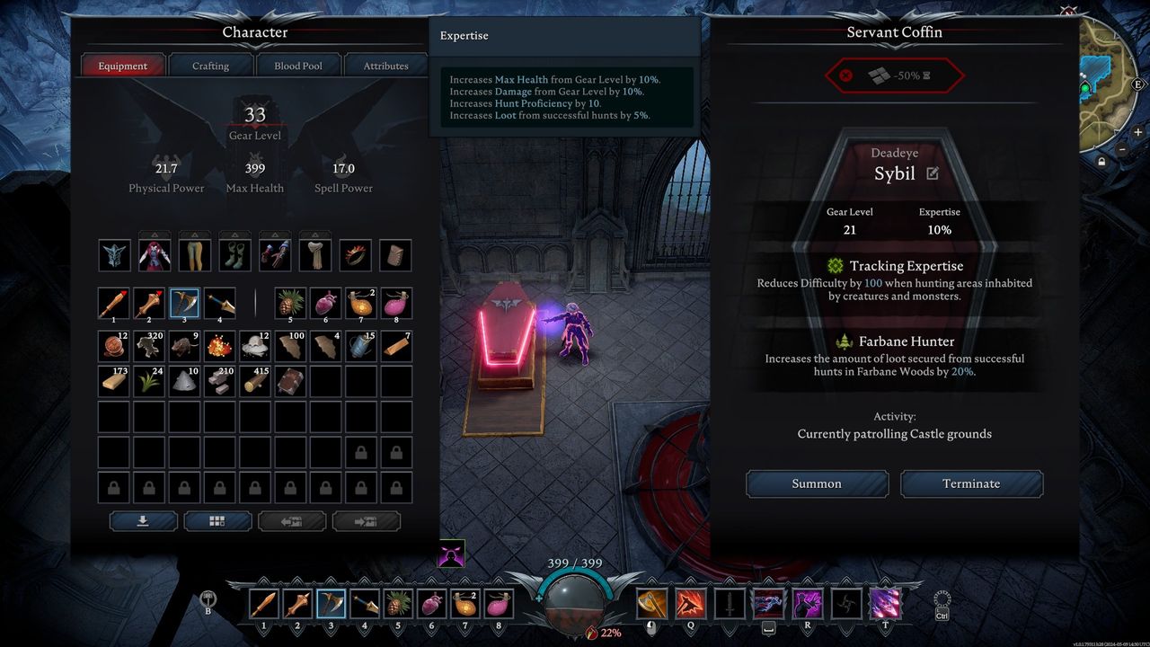V Rising servant coffin - Expertise