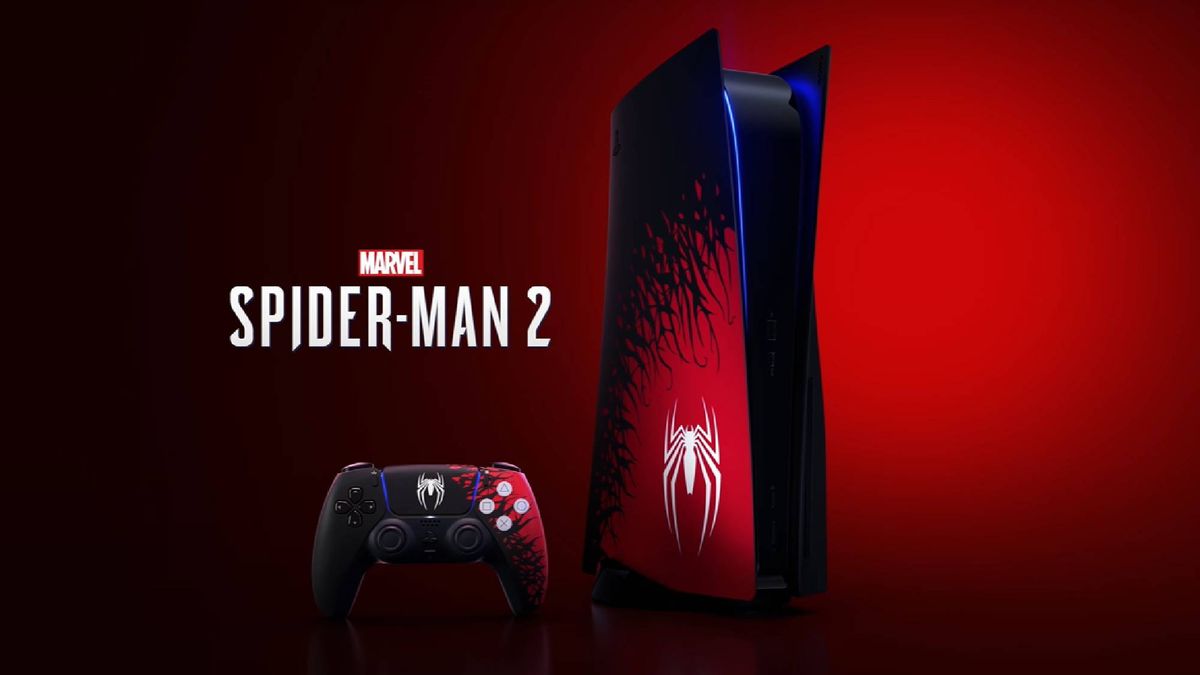 Sony PlayStation 5 Slim Console Disc Edition - Marvel's Spider-Man 2 Bundle