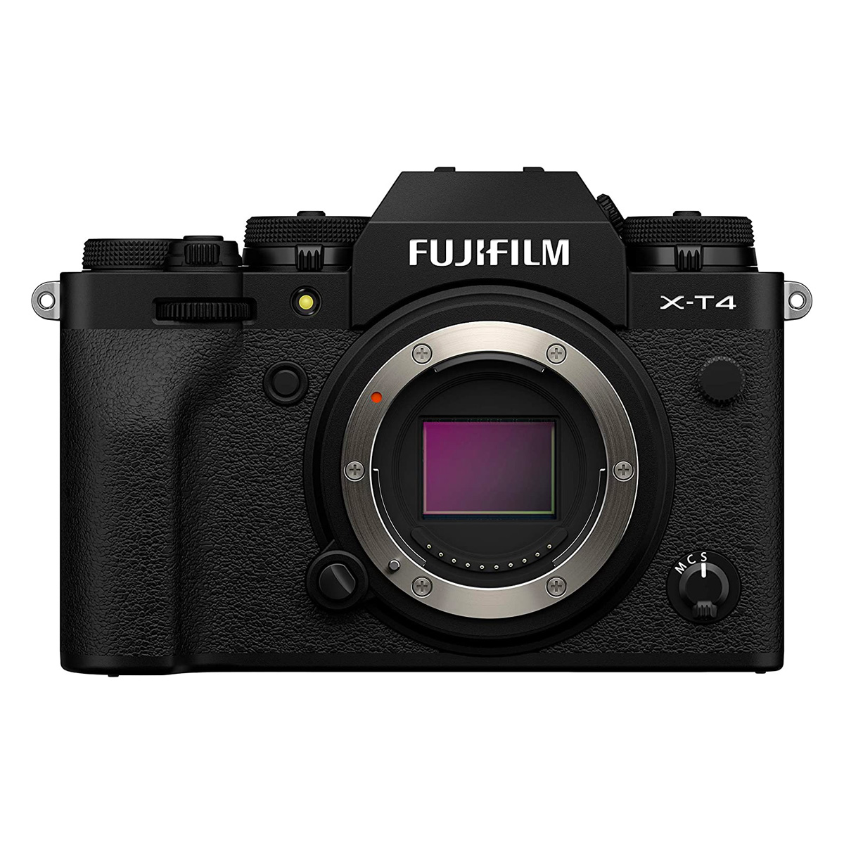 Stock image of the Fujifilm X-T4 on a white background
