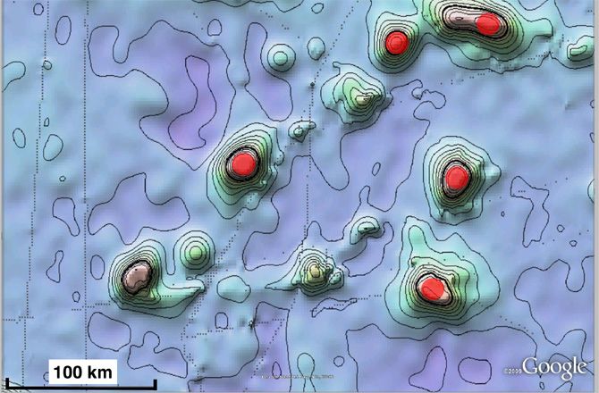 Seamounts in the Western Pacific