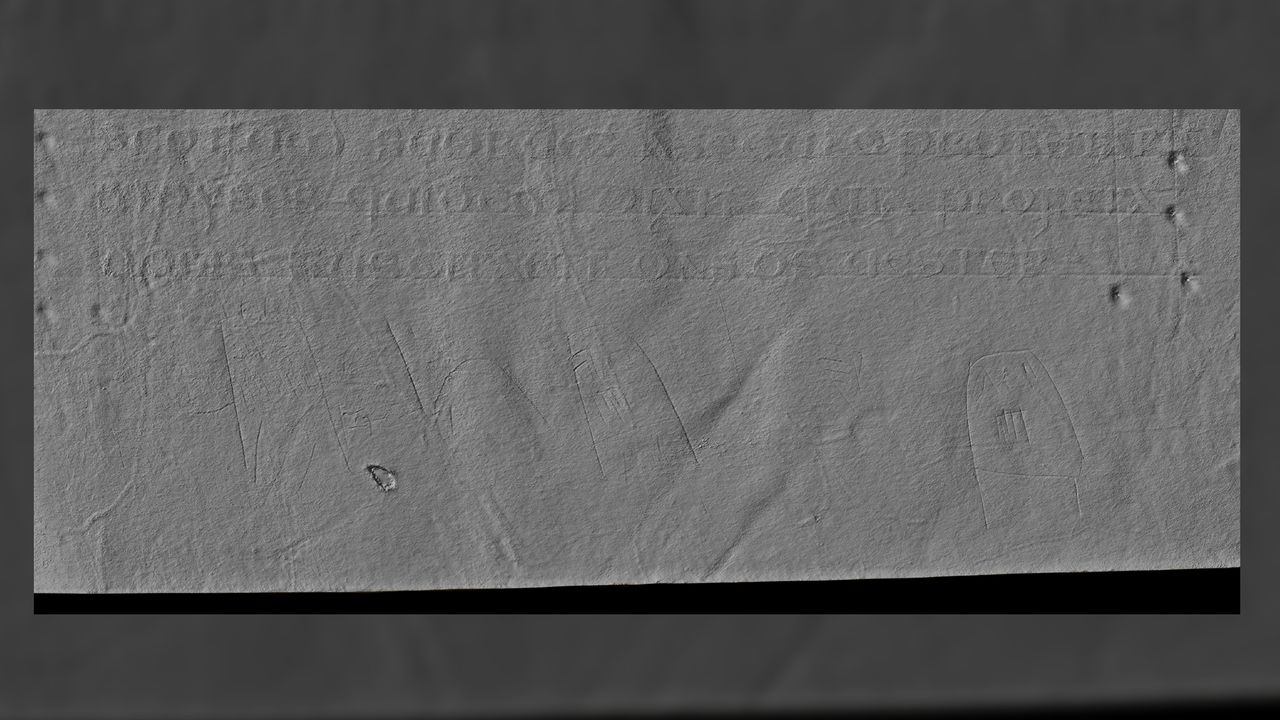 Even more puzzling are sketches drawn without ink on some of the pages of the manuscript.