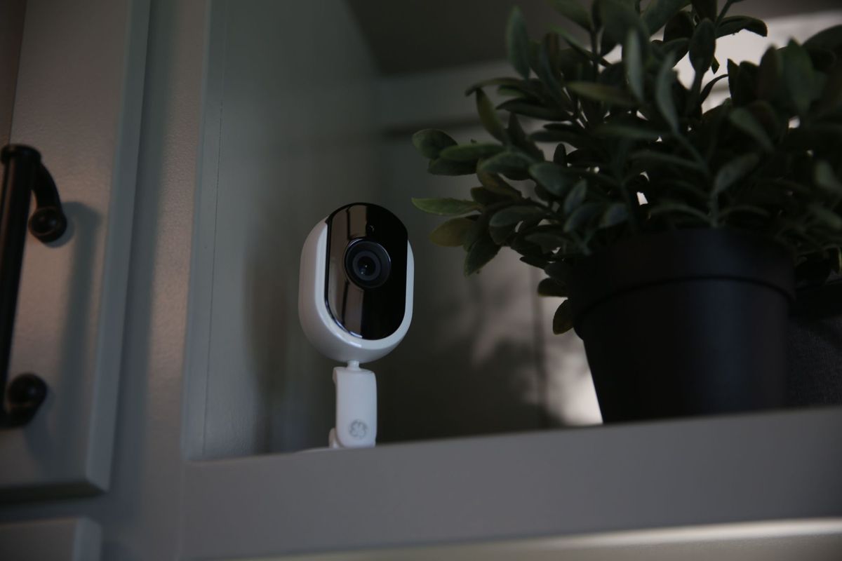 Cync Indoor Camera on a ledge