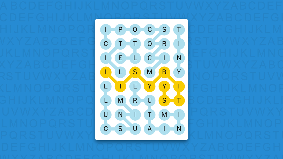 NYT Strands answers for game 869 on a blue background