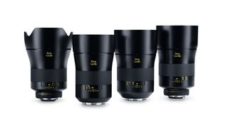The upcoming lens (far right) is set to join the existing Otus 1.4/28, Otus 1.4/55 and Otus 1.4/85. Image credit: Nokishita