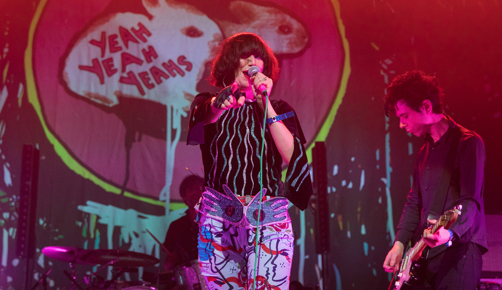 Karen O (left) and Nick Zinner of the Yeah Yeah Yeahs perform at ACL Live on May 7, 2019 in Austin, Texas