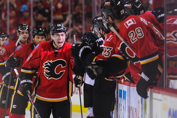 Calgary Flames players.