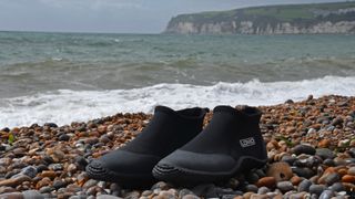 Lomo 3mm Wetsuit Booties on beach