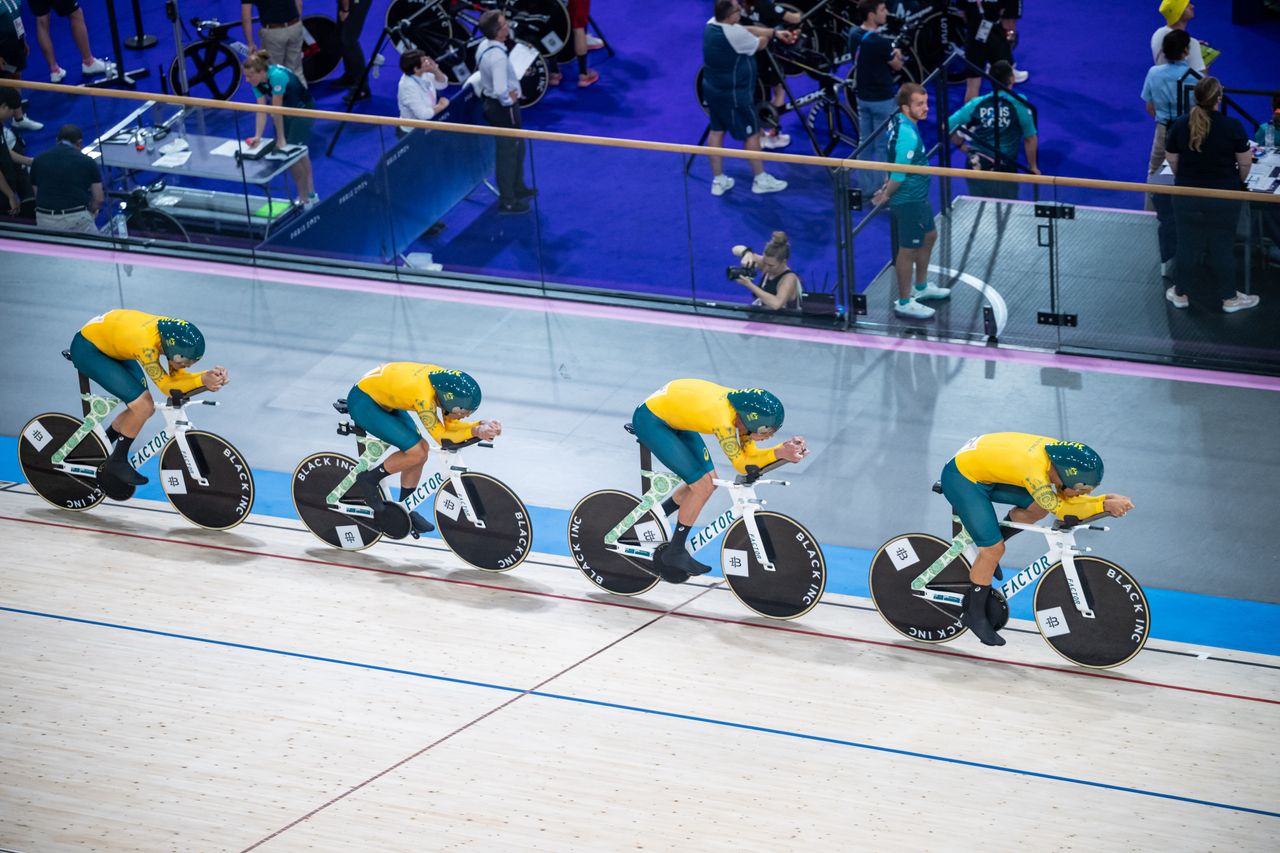 The Australian men's team pursuit team