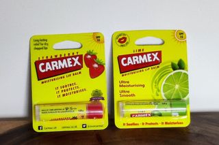 Two packets of Carmex Moisturising lip balm