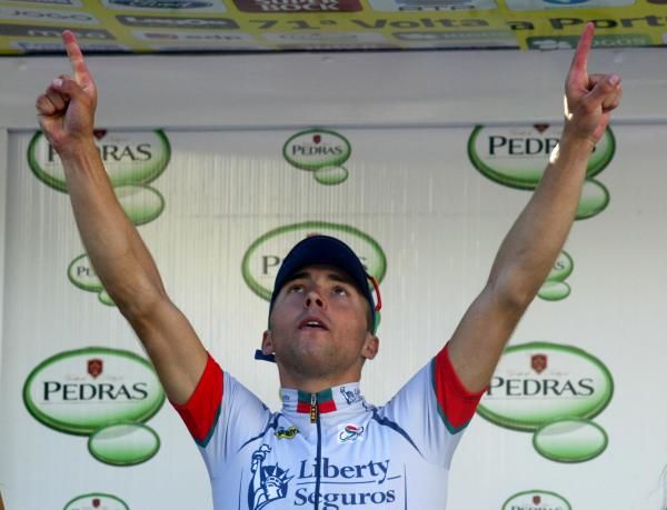 Manuel Cardoso thrilled to win the stage.
